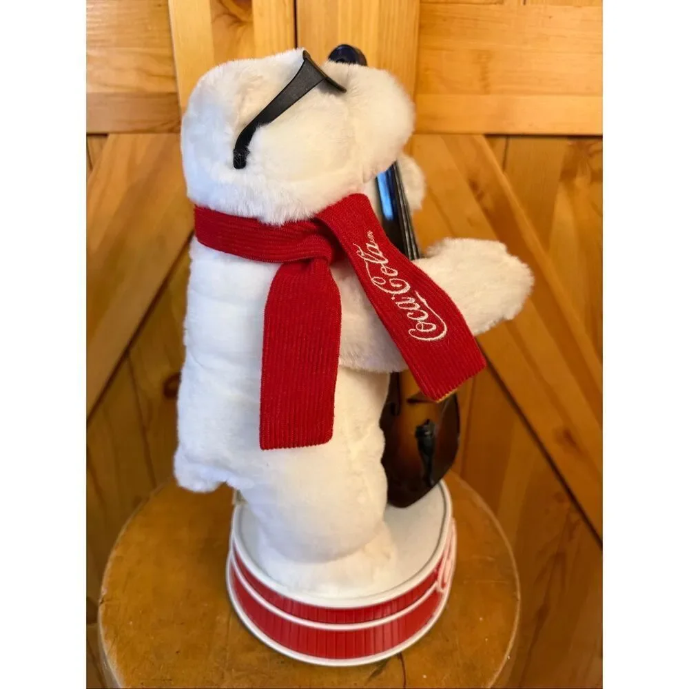 Vintage Coca-Cola Animated Jazz Polar Bear 14” READ DESCRIPTION (6571)